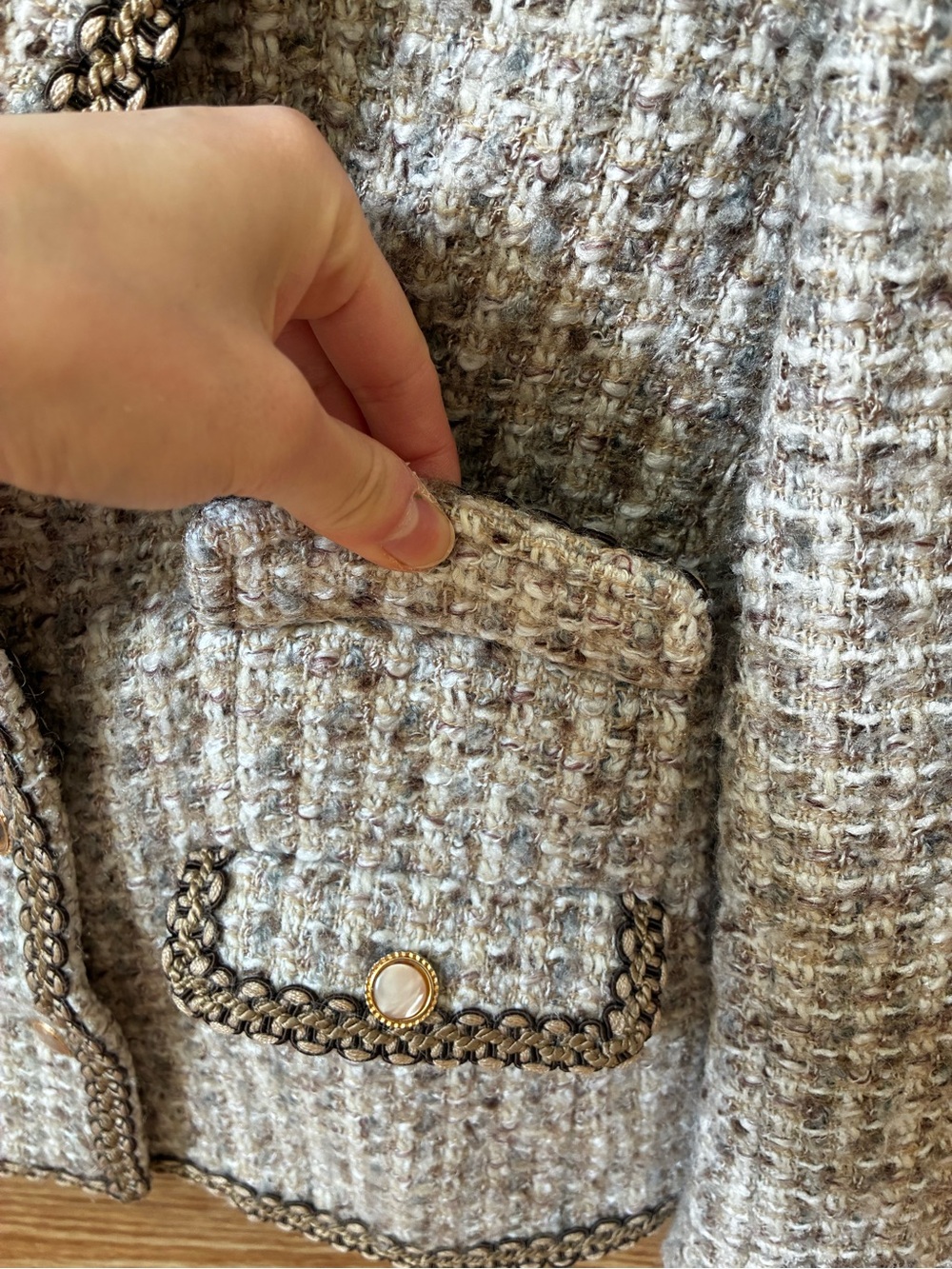 UNIQUE Vintage tweed jacket - Picture 7 of 11